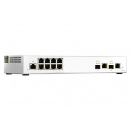 QNAP QSW-M2108-2C commutateur réseau Géré L2 2.5G Ethernet (100 1000 2500) Gris, Blanc