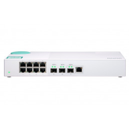 QNAP QSW-308-1C commutateur réseau Non-géré Gigabit Ethernet (10 100 1000) Blanc