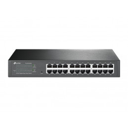 TP-Link TL-SG1024DE Géré L2 Gigabit Ethernet (10 100 1000) 1U Noir