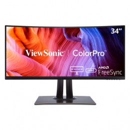 Viewsonic VP Series VP3481A écran plat de PC 86,4 cm (34") 3440 x 1440 pixels Wide Quad HD LED Noir